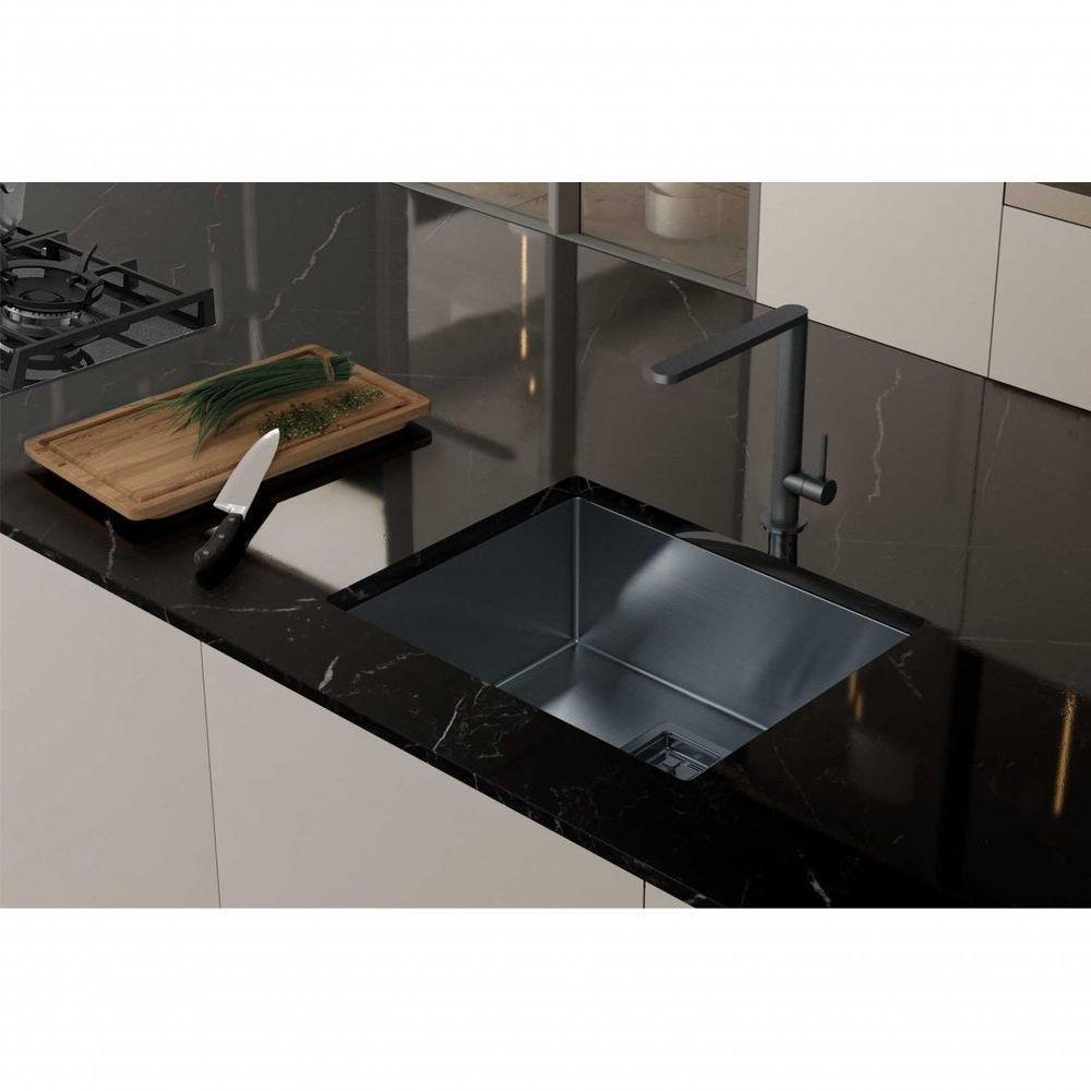 Cuba De Embutir Com Válvula Primaccore 500 Black Matte - Debacco - 2