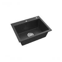 Cuba De Embutir Com Válvula Millare Quartzo Preta - Debacco - 1