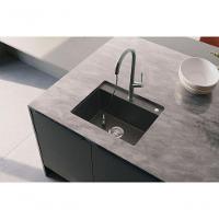 Cuba De Embutir Com Válvula Millare Quartzo Preta - Debacco - 3