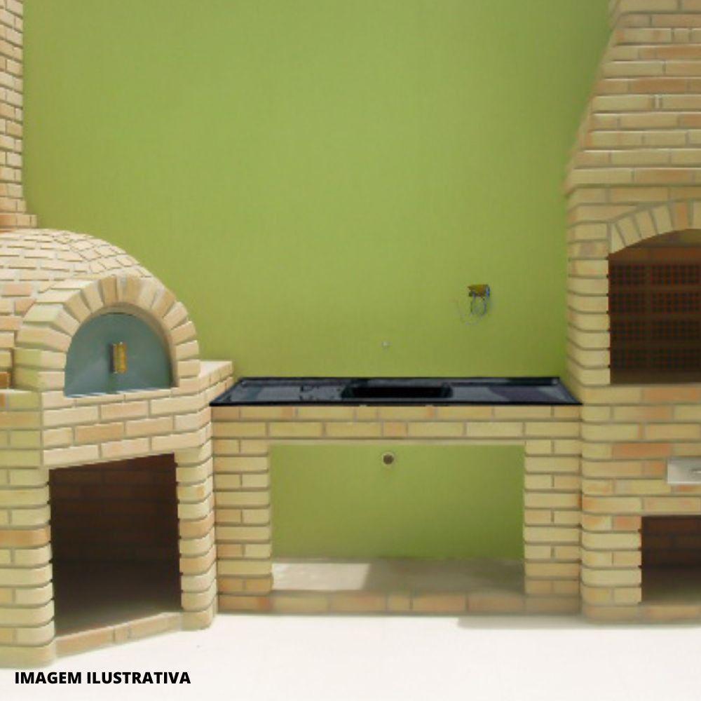 Tampo Para Pia De Cozinha Rorato 1,20x0,50 Granitada 505308 Preto Plus - 4