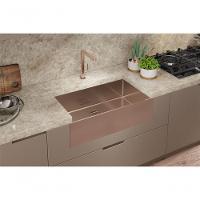 Cuba Semi Encaixe Com Válvula Primaccore Farm Sink Rose - Debacco - 2