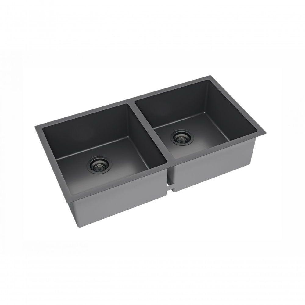 Cuba Dupla De Embutir Com Válvula Primaccore Pvd Nano Black - Debacco - 1