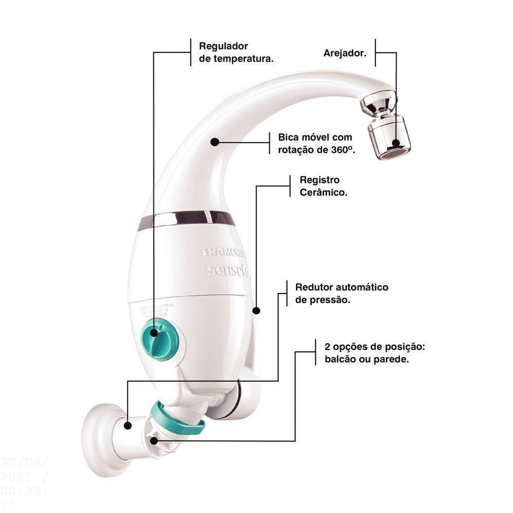 Torneira Eletrônica Tramontina Com Bica Articulada 6500 W 220 V Tramontina - 6