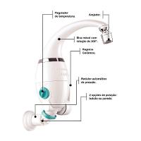 Torneira Eletrônica Tramontina Com Bica Articulada 6500 W 220 V Tramontina - 16