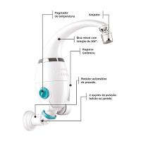 Torneira Eletrônica Tramontina Com Bica Articulada 6500 W 220 V Tramontina - 18