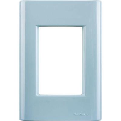 Placa 3 Postos 4x2 Tramontina Giz Azul Jeans Tramontina