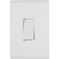 Conjunto 4x2 Com 1 Interruptor Bipolar Tramontina Liz 10 A 250 V Branco Tramontina - 1