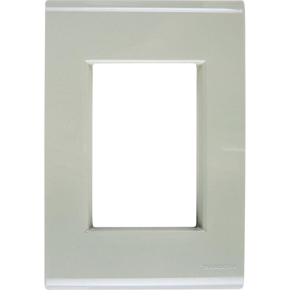 Placa 3 Postos 4x2 Tramontina Liz Verde Ardósia Tramontina - 1