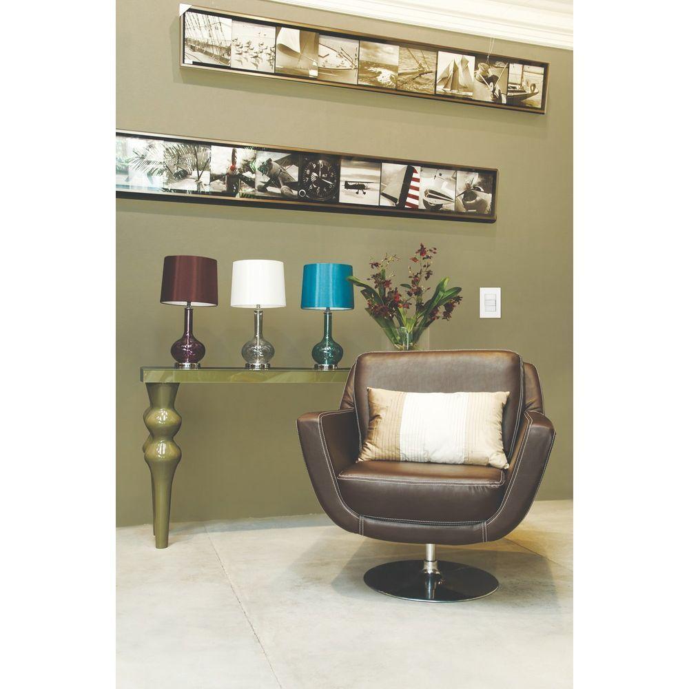 Conjunto 4x2 Com 1 Interruptor Simples 10 A 250 V Tramontina Giz Branco Tramontina - 3