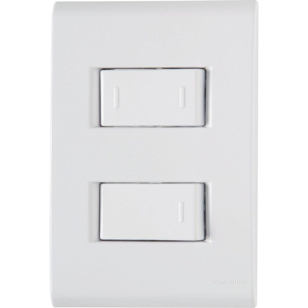 Conjunto 4x2 Com 1 Interruptor Simples 10 A 250 V E 1 Interruptor Paralelo 10 A 250 V Liz - 1