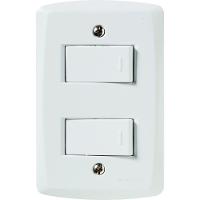Conjunto 4x2 Com 1 Interruptor Simples 10 A 250 V E 1 Interruptor Paralelo 10 A 250 V Lux - 1