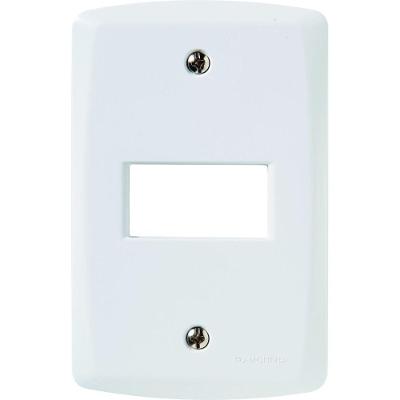 Placa Horizontal 1 Posto 4x2 Tramontina Lux² Branca Tramontina