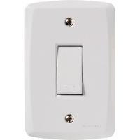 Conjunto 4x2 Com 1 Interruptor Simples 10 A 250 V Tramontina Lux2 Branco Tramontina - 1