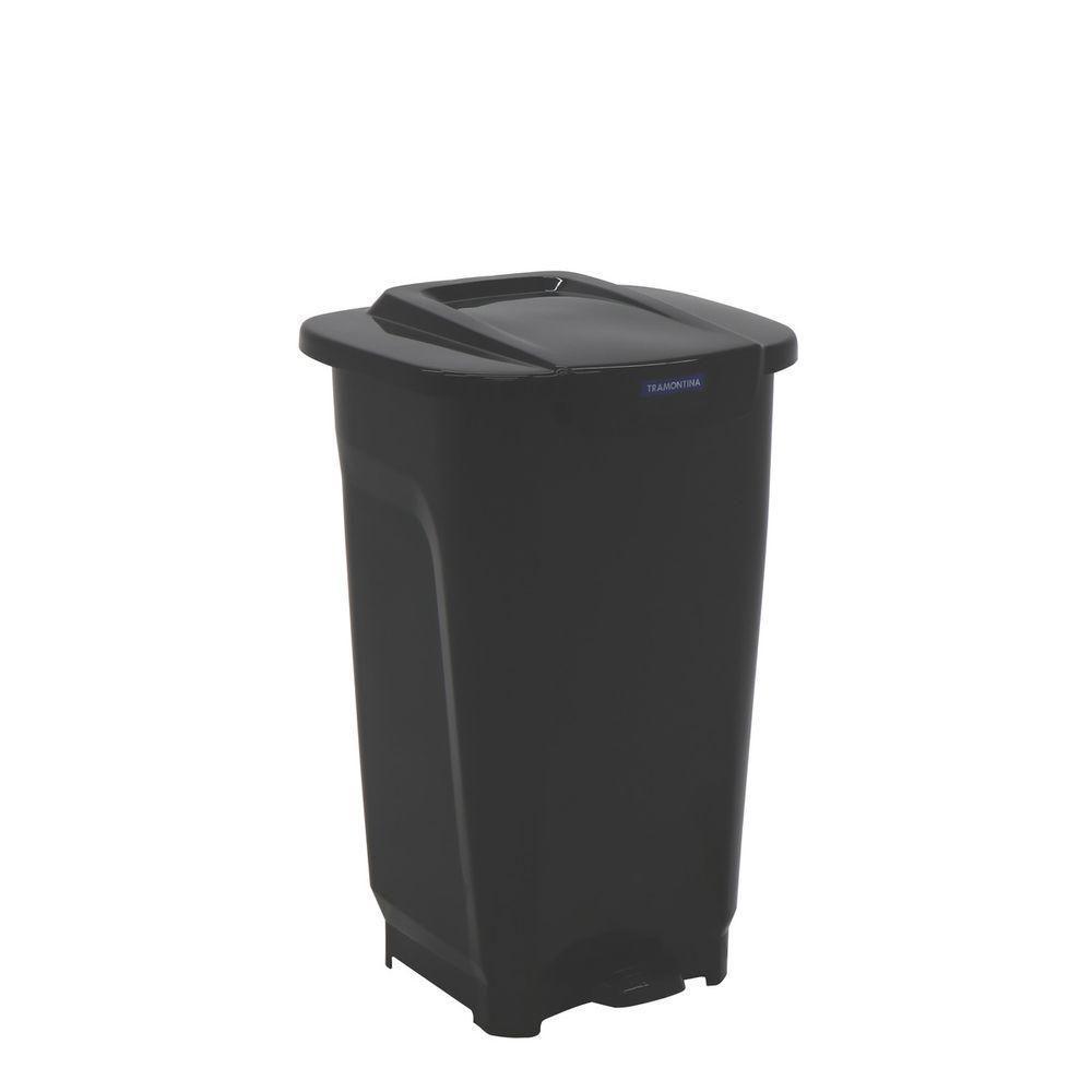 Lixeira Tramontina T-force 50l em Polipropileno Preto - 1