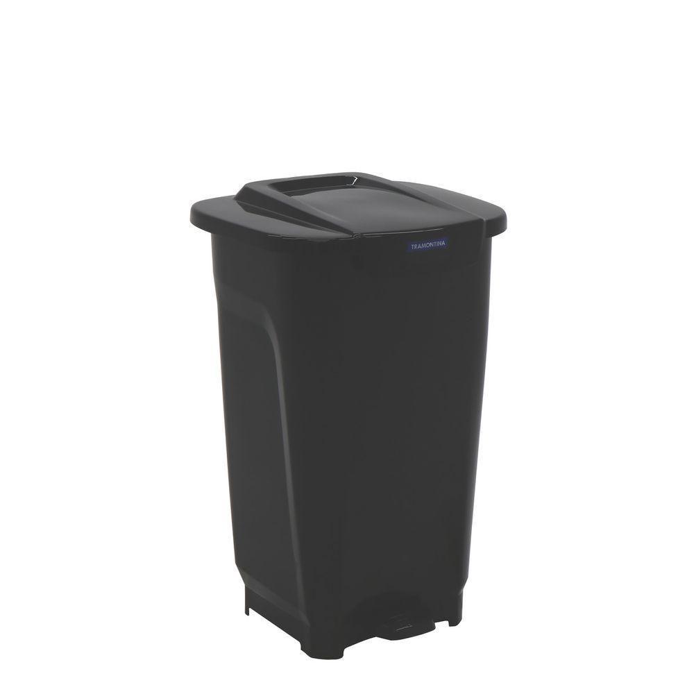 Lixeira Tramontina T-force 50l em Polipropileno Preto - 3