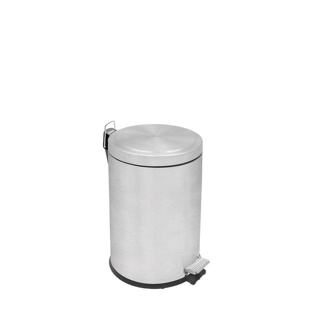 Lixeira Inox com Pedal Tramontina Balde Interno Removível 5L - 5