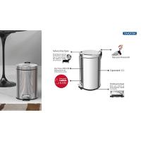 Lixeira Tramontina com Pedal Inox 12 L - 7