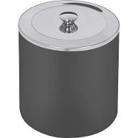 Lixeira Tramontina Tampa em Aço Inox Preto 5 L - 1