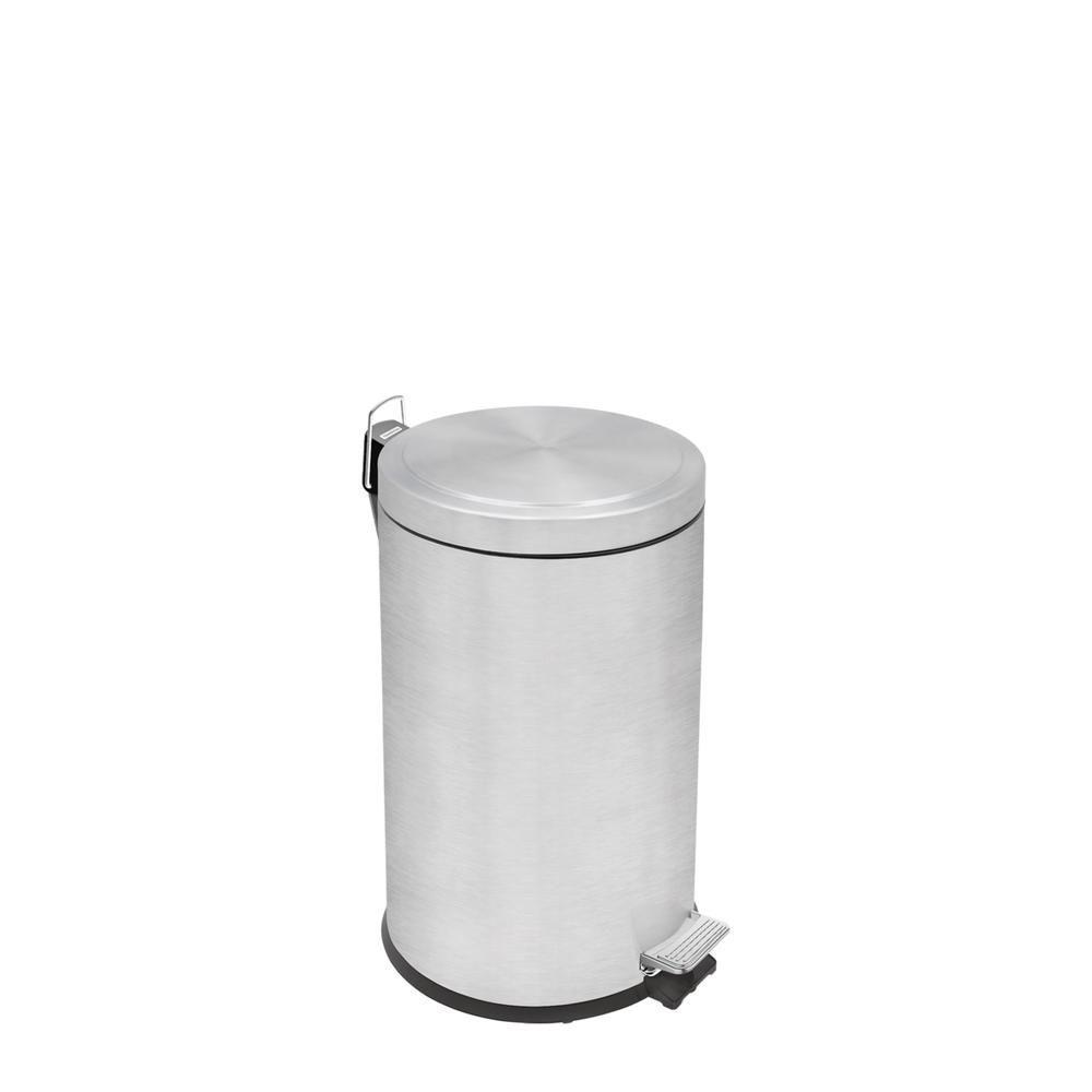 Lixeira Inox c/ Pedal Tramontina Balde Interno Removível 12L - 1