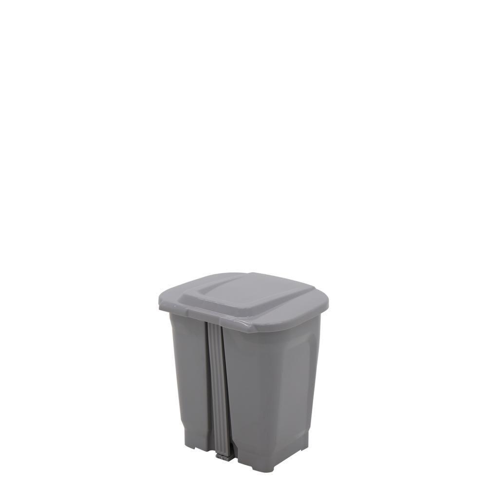 Lixeira Tramontina T-force 15l em Polipropileno Cinza - 2
