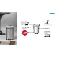 Lixeira Com Pedal Em Aço Inox 3 Litros Tramontina - 3