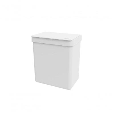Lixeira Single 2,5 Litros Coza 16,4 X 11,8 X 18,5 Cm Branco Coza