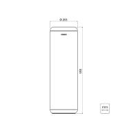 Lixeira Inox Cápsula 20 L Acabamento Scotch Brite Tramontina - 3