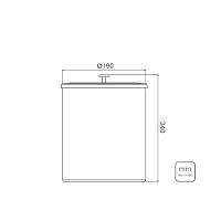 Lixeira Útil com Tampa 5 L em Aço Inox Preto Tramontina - 2