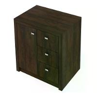 Balcão Para Escritório 1 Porta Me4111 Rustico Rustico - 1