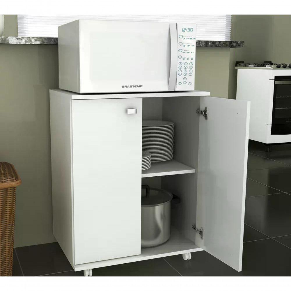 Balcão Multiuso 2 Portas Bl3300 Branco Tecno Mobili Branco - 5