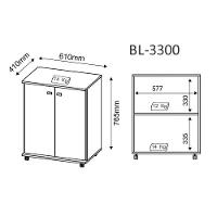 Balcão Multiuso 2 Portas Bl3300 Branco Tecno Mobili Branco - 7