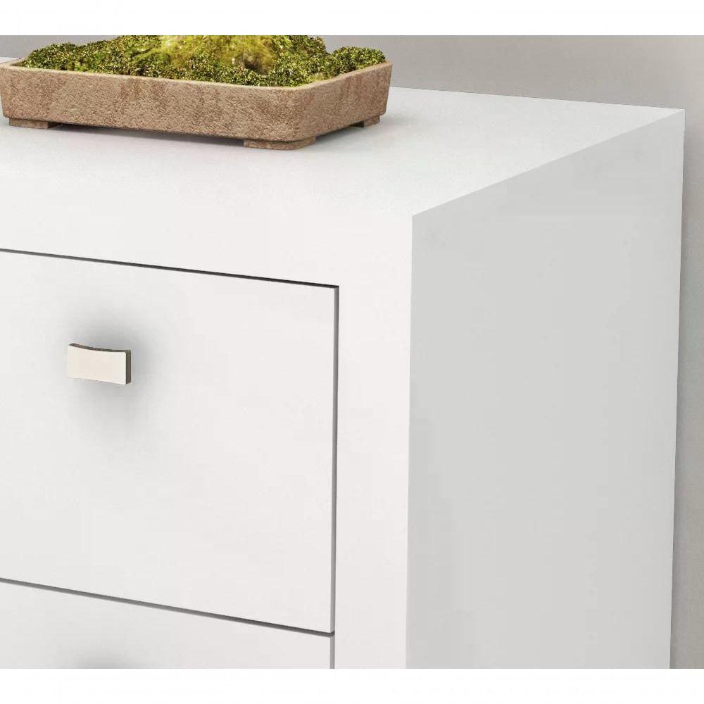 Balcão Para Escritório 1 Porta 3 Gavetas Me4111 Branco - 3