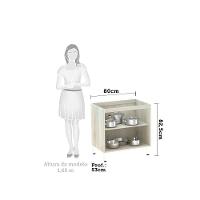 Balcão Sem Tampo 80cm Luci Legno Crem e Gaia - 2