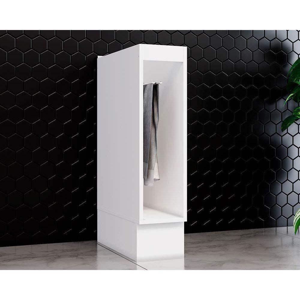 Balcão de Cozinha Modulado  c/ Porta Toalha Americana s/ Tampo Branco - Henn - 1