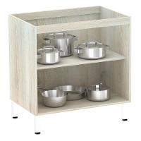 Balcão Sem Tampo 80cm Luci Legno Crem e Branco - 3