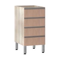 Balcão Sem Tampo 40cm Luci Legno Crem e Cumaru - 1