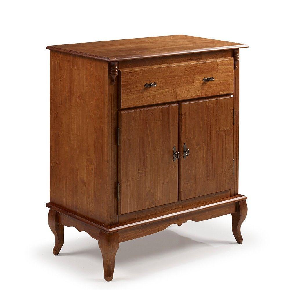 Balcão 2 Portas 1 Gaveta Imbuia Verniz - 1