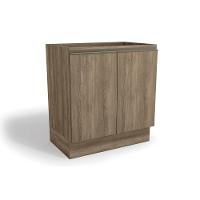 Balcão de Cozinha Maxxi G744 2 Portas s/ Tampo 80cm Nogal - Kappesberg - 1