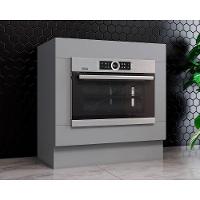 Balcão de Cozinha  Americana p/ Forno Embutir s/ Tampo 80cm Cinza - Henn - 1