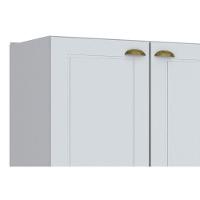 Balcão de Cozinha Americana 2 Portas s/ Tampo 80cm Branco - Henn - 3