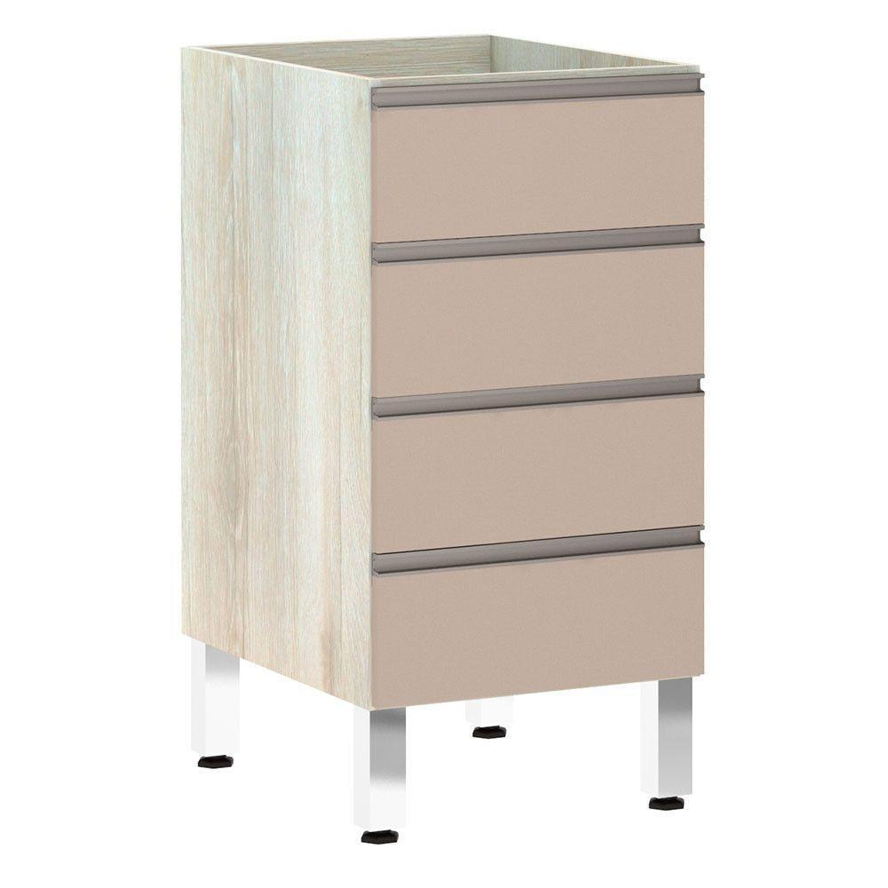 Balcão Sem Tampo 40cm Luci Legno Crem e Connect - 1