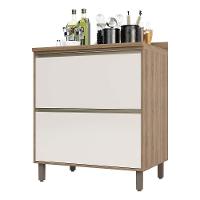 Balcão e Tampo 80 Cm 2 Gavetões Mel Vanill e O - 1