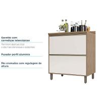 Balcão e Tampo 80 Cm 2 Gavetões Mel Vanill e O - 2