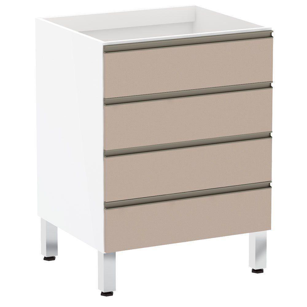 Balcão Sem Tampo 60cm Branco Com Connect - 1