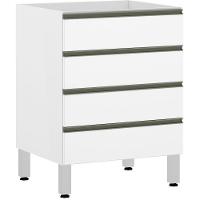 Balcão Sem Tampo 60cm Branco - 1