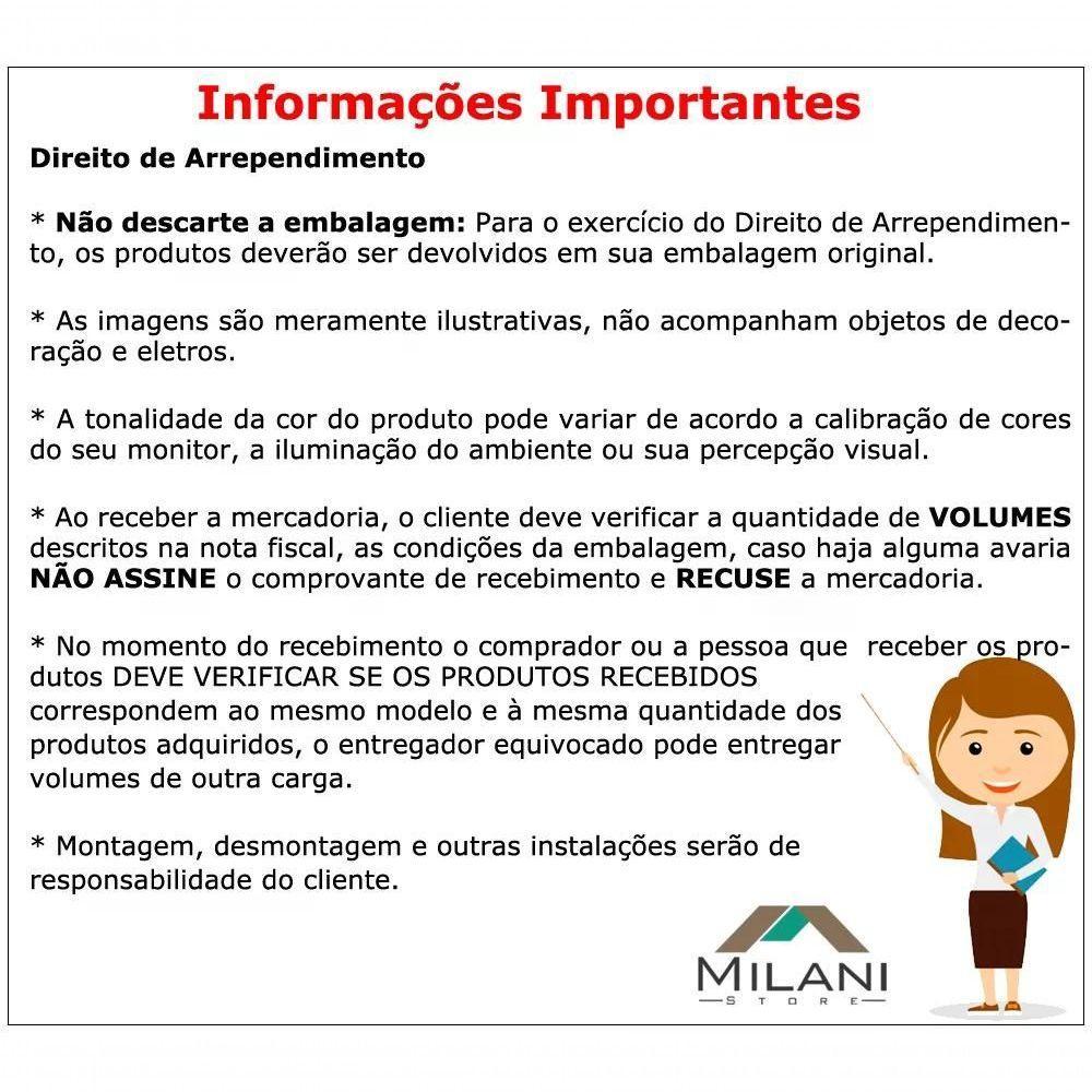 Armário Balcão Para Escritório 3 Portas Me4147 Nogal Nogal - 2