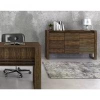 Armário Balcão Para Escritório 3 Portas Me4147 Nogal Nogal - 3