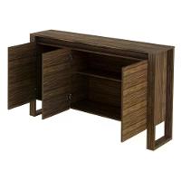 Armário Balcão Para Escritório 3 Portas Me4147 Nogal Nogal - 6