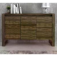 Armário Balcão Para Escritório 3 Portas Me4147 Nogal Nogal - 7