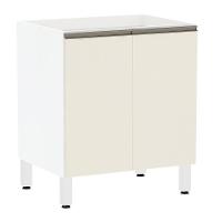 Balcão Sem Tampo 70cm Branco Com Kashmir - 1